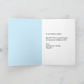 Carte de graduation Pingouin mignonne (Intérieur)