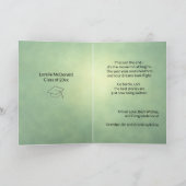 Carte de graduation pliée personnalisée Cheveux bl (Intérieur)