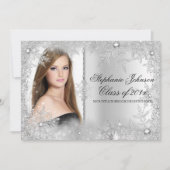 Carte de graduation Silver Snowflake Winter Wonder (Devant)