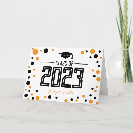 Carte de graduation simple et moderne pour le dos  (Devant)