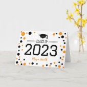 Carte de graduation simple et moderne pour le dos (Fleur jaune)