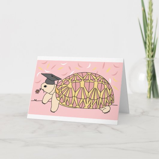 Carte de graduation Star Tortoise personnalisable  (Devant)