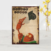 Carte de graduation Steampunk (Fleur jaune)