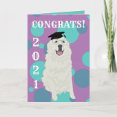 Carte de graduation sur mesure Great Pyrenees (Devant)