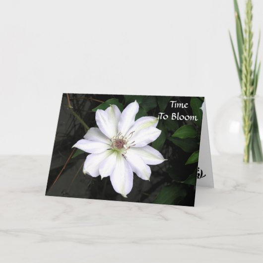Carte de graduation Time To Bloom (Devant)