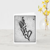 Carte de graffiti de la vie d'amour (Fleur jaune)