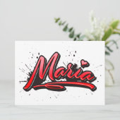 Carte de graffiti de Maria Heart (Debout devant)