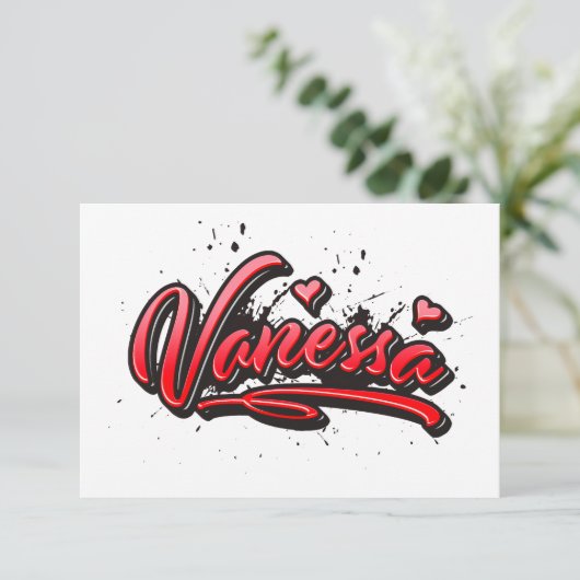 Carte de graffiti de Vanessa Heart (Debout devant)