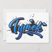 Carte de graffiti Tymek Heart Splash (Devant)