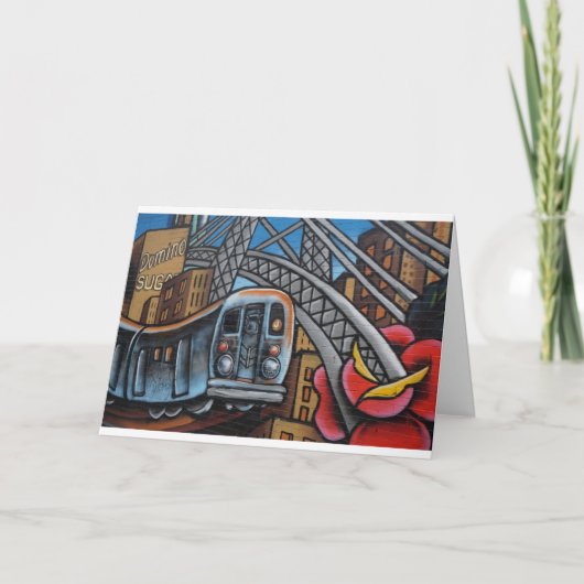 Carte de graffiti urbain dans le métro (Devant)