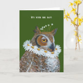 Carte de grand jour Elizabethan Owl (Fleur jaune)