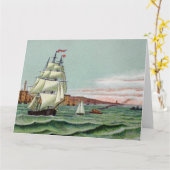 Carte de grand salut Block Island (Fleur jaune)