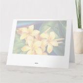 Carte de grand salut Tropical Paradise Hawaiian (Dos)