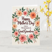 Carte de Grande Maman Bienheureuse (Fleur jaune)