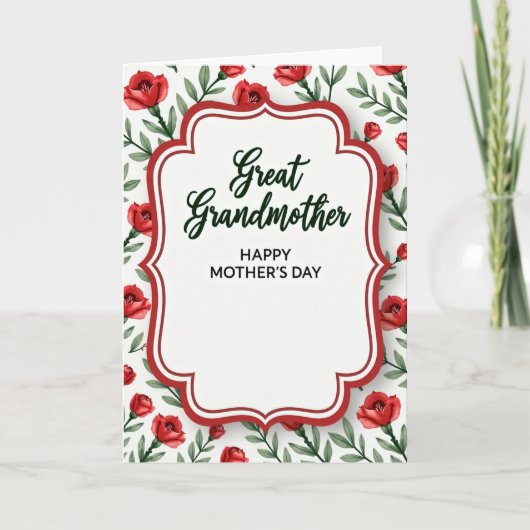 Carte de Grande Mère Adorable (Devant)