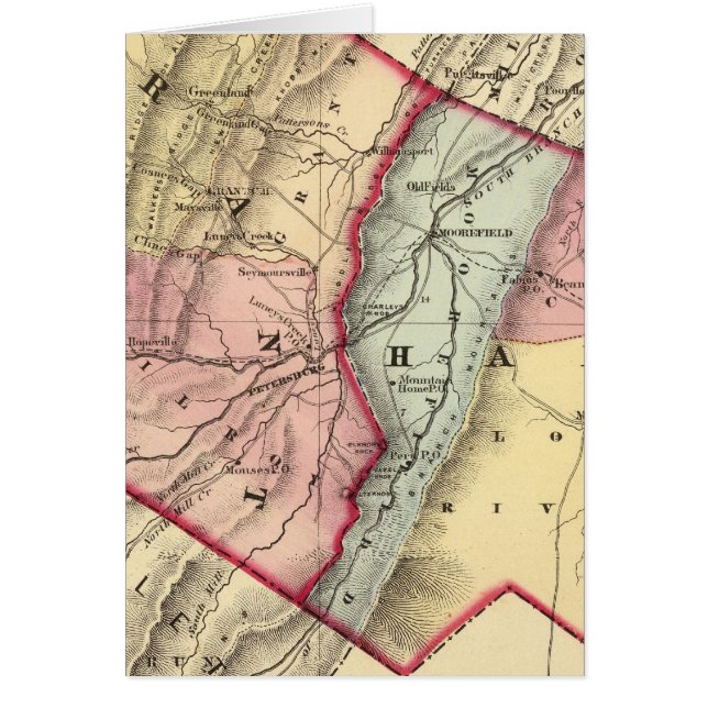 Carte de Grant, comtés de Hardy (Devant)