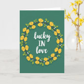 Carte de graphisme Amoureux chanceux (Fleur jaune)