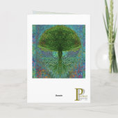 Carte de graphisme d'arbre avec des ailes d'ange (Dos)