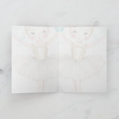 Carte de graphisme de ballerine, anniversaire, pet (Intérieur)