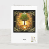 Carte de graphisme de l'arbre de vie doré (Dos)