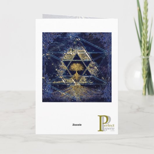 Carte de graphisme en étoile de David (Dos)