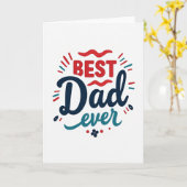 Carte de graphisme Papa Génial (Fleur jaune)