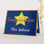 Carte de gratification Superstrar (Fleur jaune)