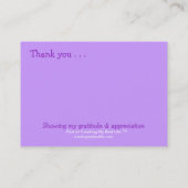 Carte de gratitude (Dos)