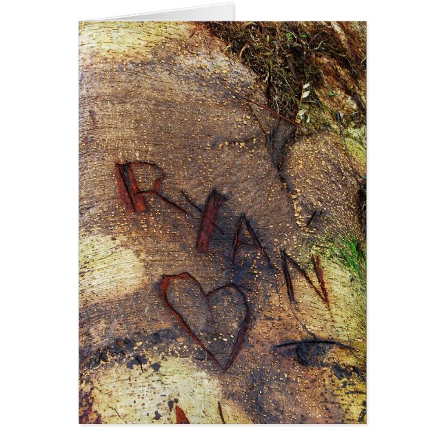 Carte de gravure Ryan Love Tree (Devant)