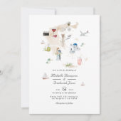 Carte de Grèce Code QR RSVP Mariage de Destination (Devant)