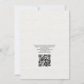 Carte de Grèce Code QR RSVP Mariage de Destination (Dos)