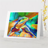 CARTE DE GRECE - PEINTURE DU DRAGON D'EAU (Fleur jaune)