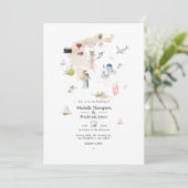 Carte de Grèce Photo de mariage de destination (Debout devant)