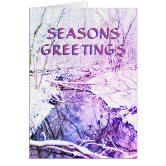 CARTE DE GREETING SEASONS EN 3HIVER