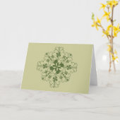 Carte de Greetting avec la conception letton du (Fleur jaune)
