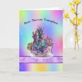 Carte de greffe de moelle osseuse avec succulents (Fleur jaune)