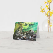 Carte de grenouille d'anniversaire Hoppy (Fleur jaune)