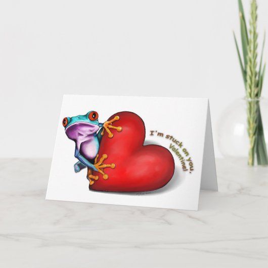 carte de grenouille de valentine (Devant)