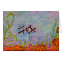 Carte de Gretting de musique de "C-Requin"