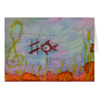 Carte de Gretting de musique de "C-Requin"