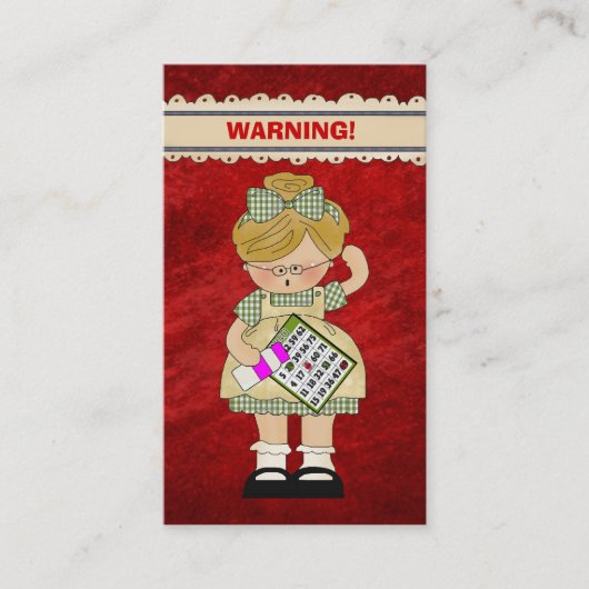 Carte de griffonnage de bande dessinée d'amusement (Devant)