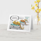 Carte de grossesse pour les chevaux de mer mâles (Fleur jaune)