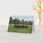 Carte de groupe d'adieu (Fleur jaune)