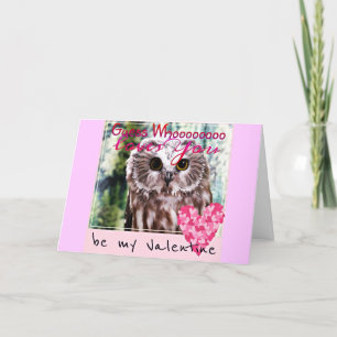 Carte de Guess Who Loves you Owl Valentines