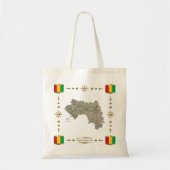 Carte de Guinée-Conakry + Sac de drapeaux (Devant)