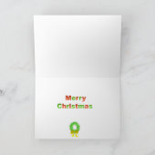 Carte de guirlande de Joyeux Noël (Intérieur)