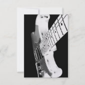Carte de guitare électrique blanche (Devant)