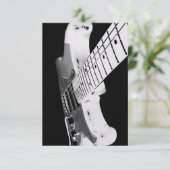 Carte de guitare électrique blanche (Debout devant)
