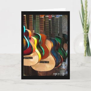 Carte de guitare Lignes et courbes