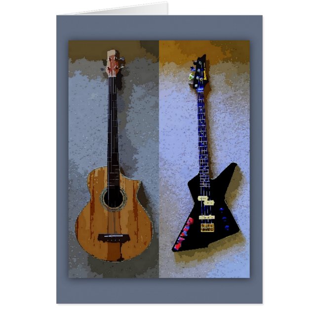Carte de guitares basses (Devant)